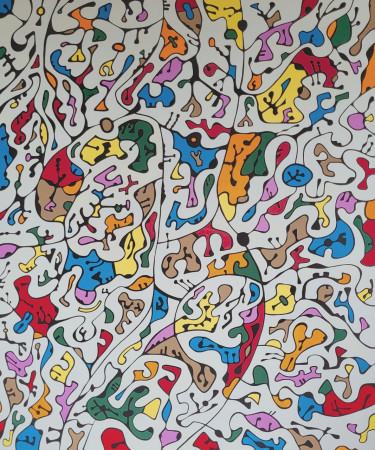 "Filastrocca N°10" Acrilico su tela  100x120 2026